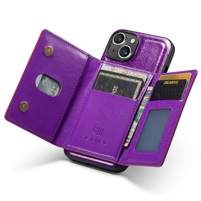 DG.MING - DG.MING M3 Series iPhone 15 Plus Fodral Glitter Lila