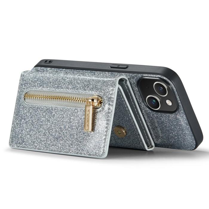 DG.MING - DG.MING M3 Series iPhone 15 Plus Fodral Kickstand Silver