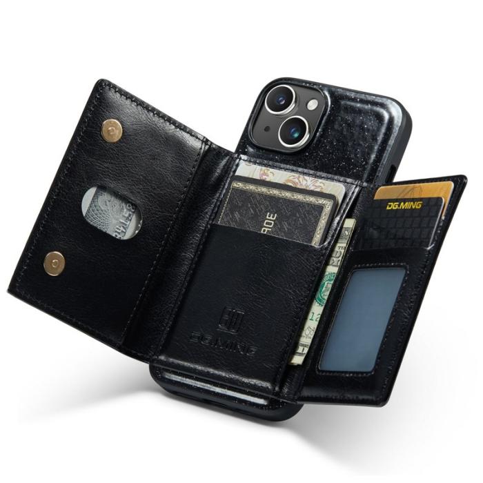 DG.MING - DG.MING M3 Series iPhone 15 Plus Fodral Kickstand Svart