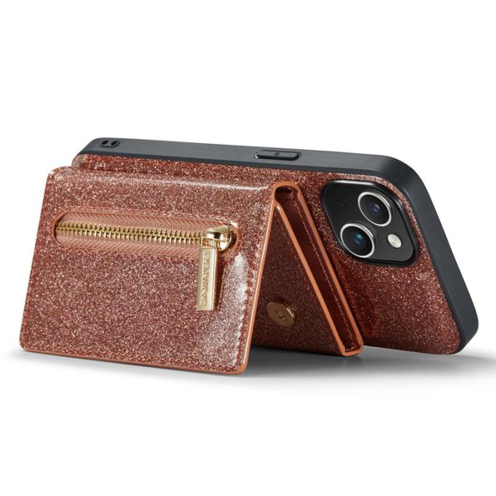 DG.MING - DG.MING M3 Series iPhone 15 Plus Skal Kickstand Rose Gold