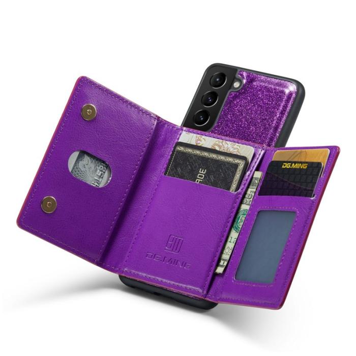 DG.MING - DG.MING M3 Series Samsung Galaxy S22 5G Mobilskal Lila Glitter