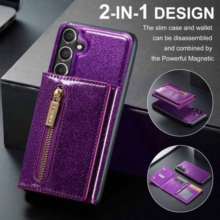 DG.MING - DG.MING M3 Series Samsung Galaxy S23 FE Skal Glitter Lila