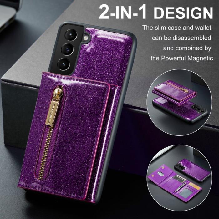 DG.MING - DG.MING M3 Series Samsung Galaxy S24+ Skal Glitter Lila