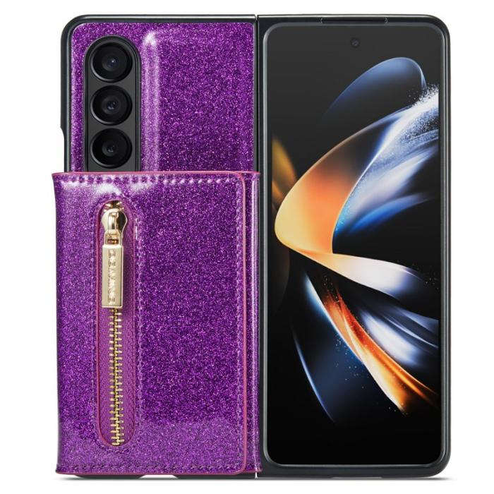 DG.MING - DG.MING M3 Series Samsung Galaxy Z Fold3 5G Skal Mörklila