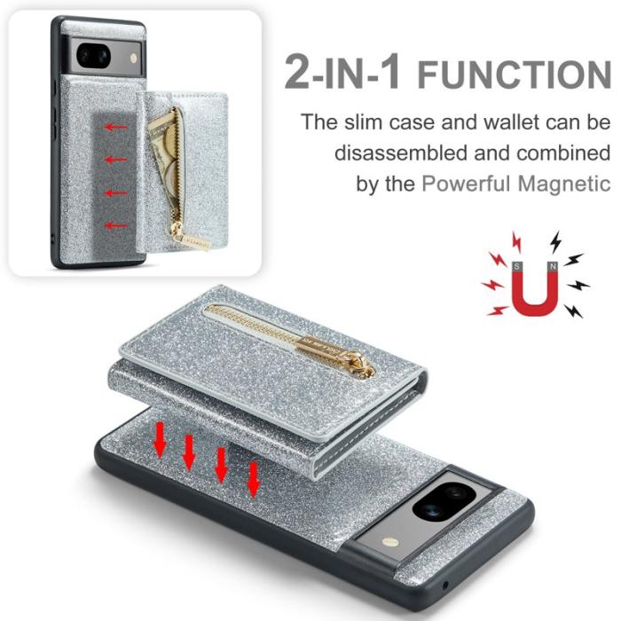 DG.MING - DG.MING M3 Series Skal för Google Pixel 7a Glitter Silver