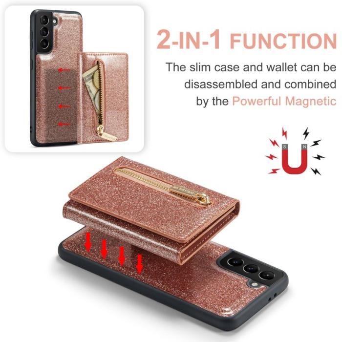 DG.MING - DG.MING M3 Series Skal för Samsung Galaxy S21 4G/5G Rose Gold