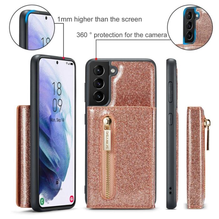 DG.MING - DG.MING M3 Series Skal för Samsung Galaxy S21 4G/5G Rose Gold