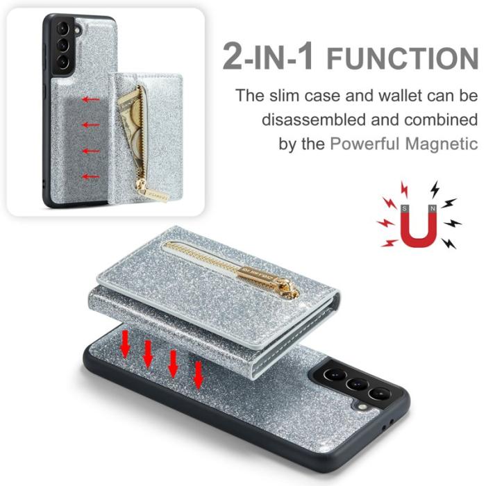 DG.MING - DG.MING M3 Series Skal för Samsung Galaxy S21+ 5G Silver