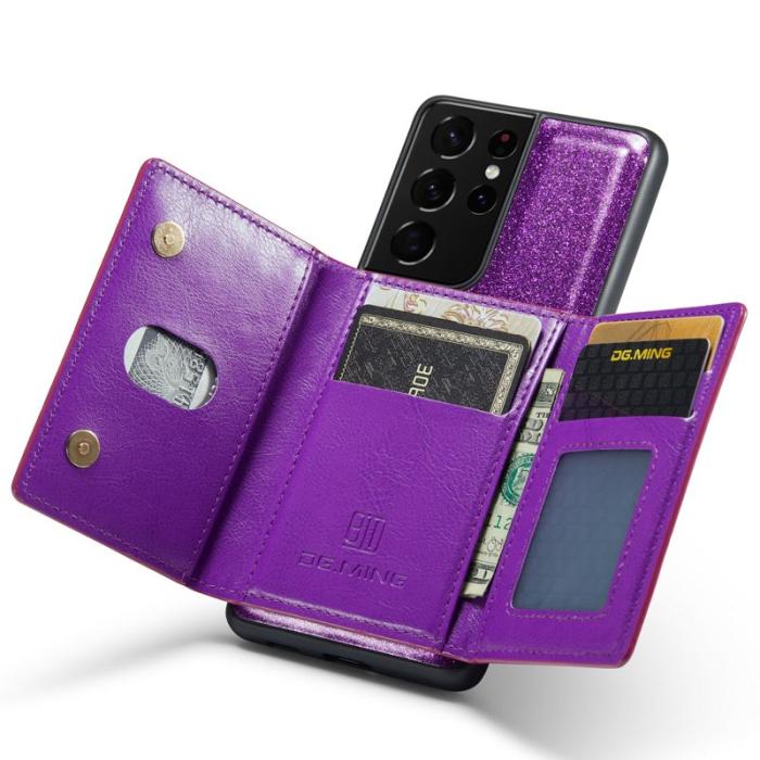 DG.MING - DG.MING M3 Series Skal för Samsung Galaxy S21 Ultra 5G Mörklila