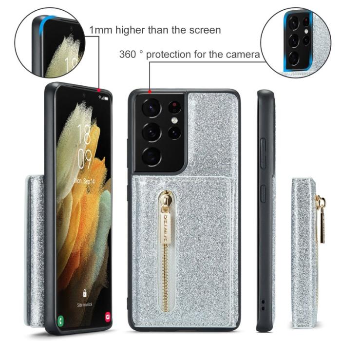 DG.MING - DG.MING M3 Series Skal för Samsung Galaxy S21 Ultra 5G Silver