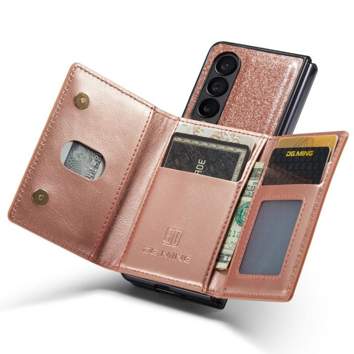 DG.MING - DG.MING M3 Series Skal för Samsung Galaxy Z Fold3 5G Rose Gold