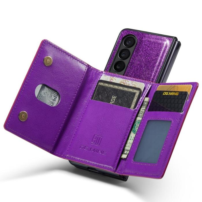 DG.MING - DG.MING M3 Series Skal för Samsung Galaxy Z Fold4 5G - Mörklila