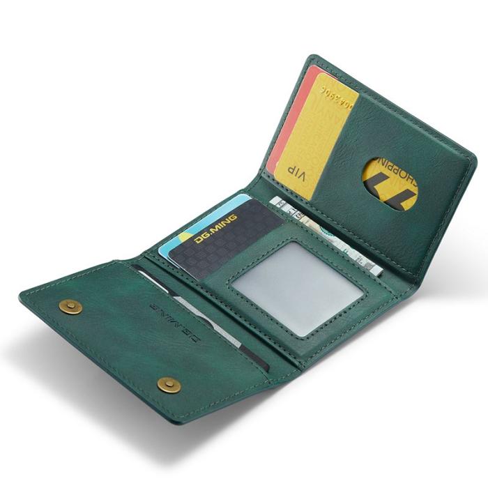 DG.MING - DG.MING M5 RFID-blocker plånbok med dragkedja - Grön