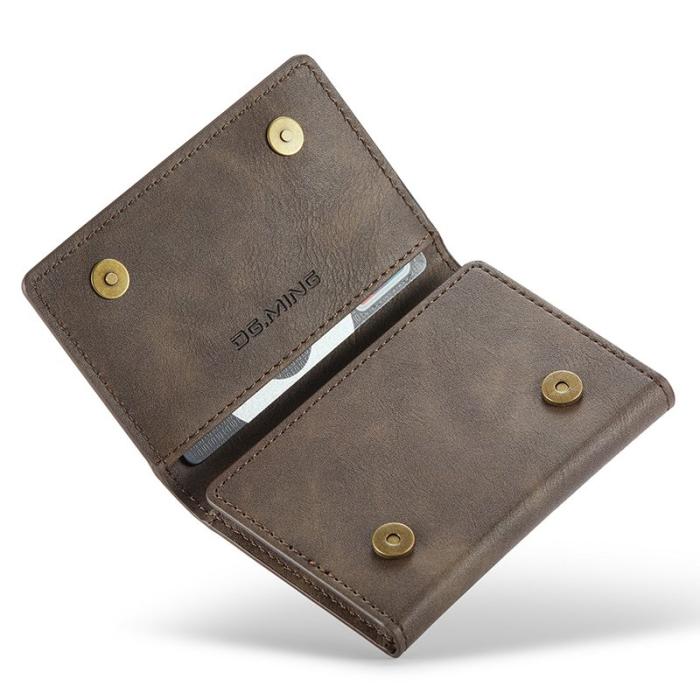 DG.MING - DG.MING M5 RFID-blocker plånbok med dragkedja - Kaffe