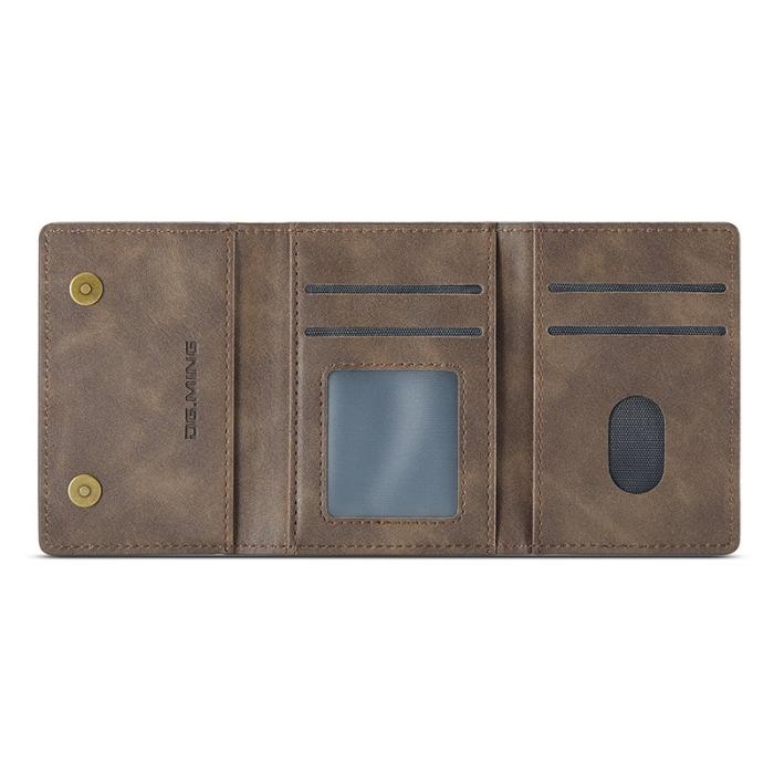 DG.MING - DG.MING M5 RFID-blocker plånbok med dragkedja - Kaffe