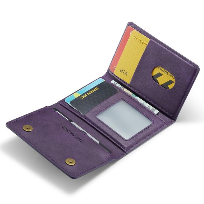 DG.MING - DG.MING M5 RFID Blocking Plånbok med Dragkedja Lila