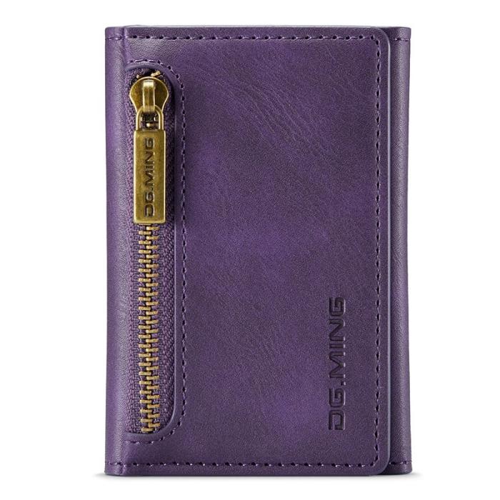 DG.MING - DG.MING M5 RFID Blocking Plånbok med Dragkedja Lila