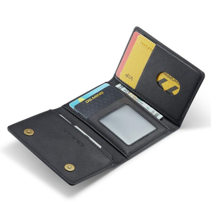 DG.MING - DG.MING M5 RFID Blocking Plånbok med Dragkedja - Svart