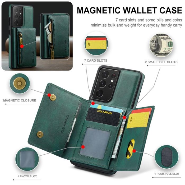 DG.MING - DG.MING M5 Series Fodral för Samsung Galaxy S21 Ultra 5G - Grön