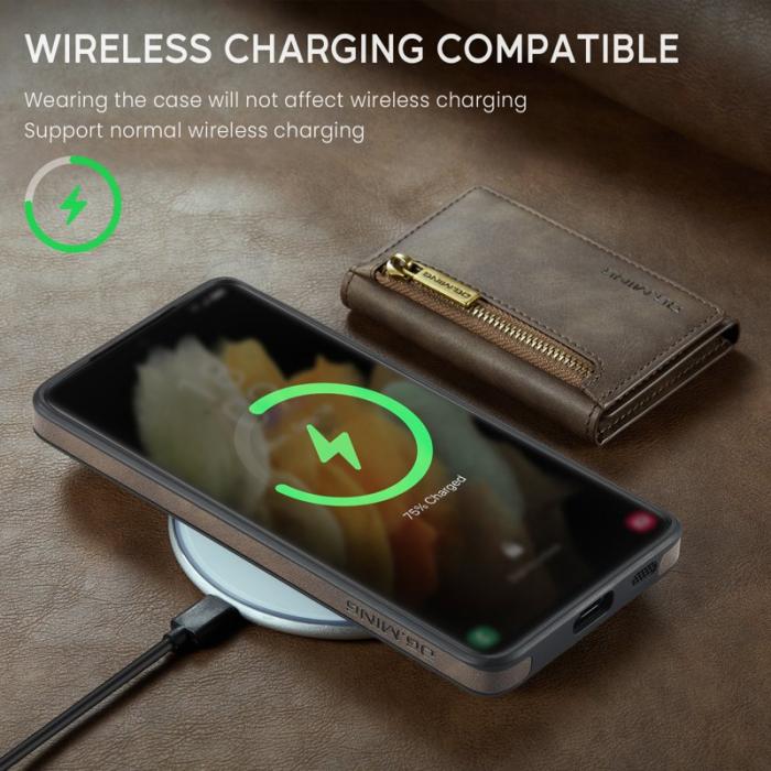 DG.MING - DG.MING M5 Series Fodral för Samsung Galaxy S21 Ultra 5G - Kaffe