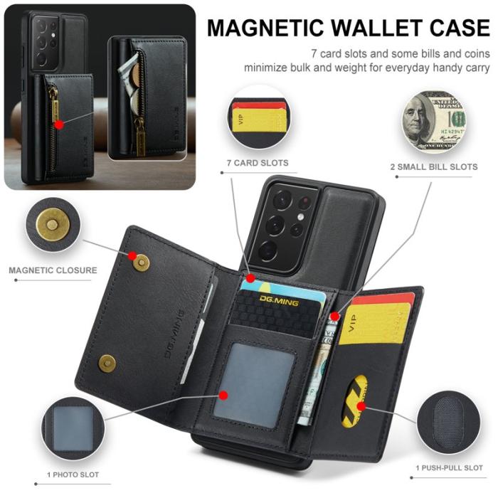 DG.MING - DG.MING M5 Series Fodral för Samsung Galaxy S21 Ultra 5G - Svart