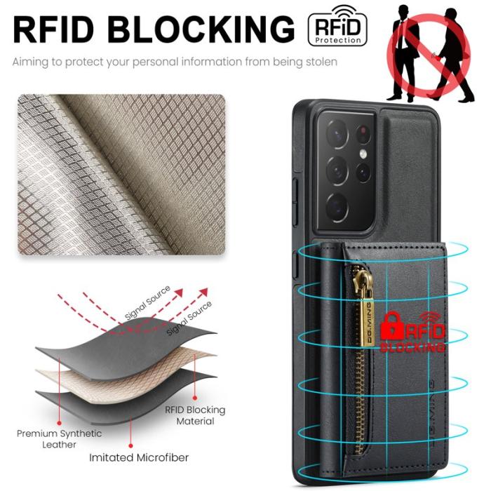 DG.MING - DG.MING M5 Series Fodral för Samsung Galaxy S21 Ultra 5G - Svart