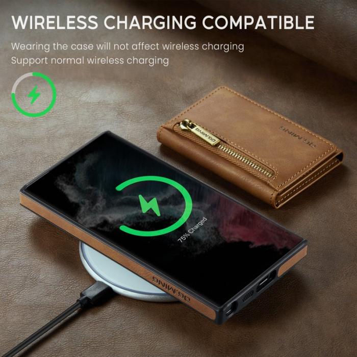 DG.MING - DG.MING M5 Series Fodral för Samsung Galaxy S22 Ultra 5G - Brun