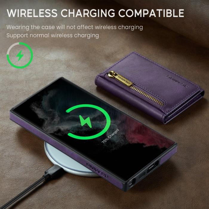 DG.MING - DG.MING M5 Series Fodral för Samsung Galaxy S22 Ultra 5G - Lila