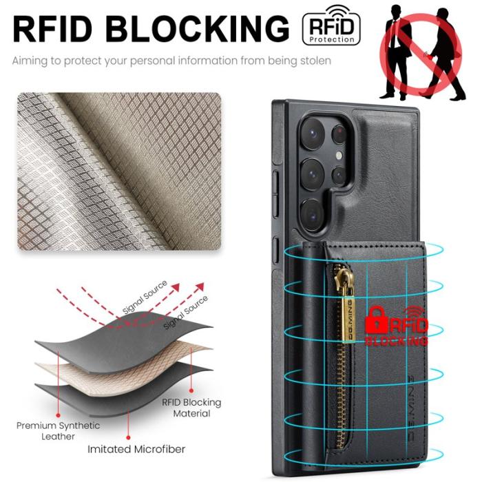 DG.MING - DG.MING M5 Series Fodral för Samsung Galaxy S22 Ultra 5G - Svart