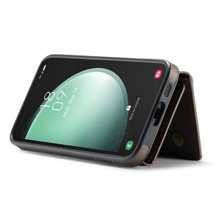 DG.MING - DG.MING M5 Series Fodral för Samsung Galaxy S25+ Läder Kaffe