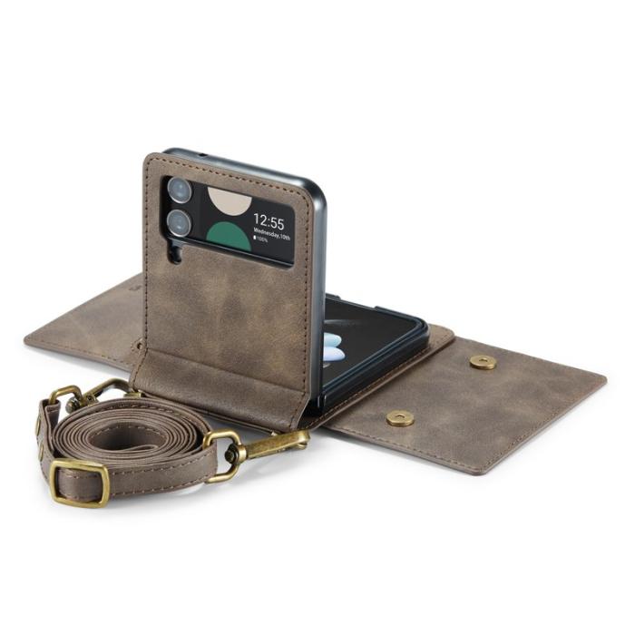 DG.MING - DG.MING M5 Series Fodral för Samsung Galaxy Z Flip3 5G - Kaffe