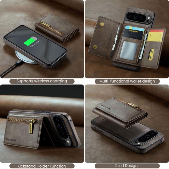 DG.MING - DG.MING M5 Series Google Pixel 10 Pro XL Skal Läder Kaffe