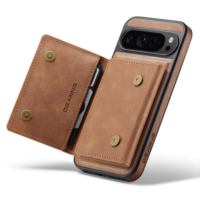 DG.MING - DG.MING M5 Series Google Pixel 10 Pro XL Skal Läder Magnetisk Brun