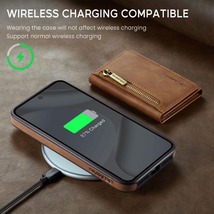 DG.MING - DG.MING M5 Series Google Pixel 10 Pro XL Skal Läder Magnetisk Brun