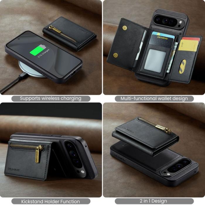 DG.MING - DG.MING M5 Series Google Pixel 10 Pro XL Skal Läder Svart