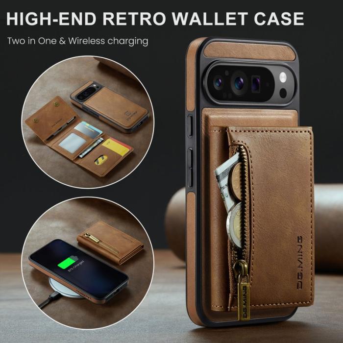 DG.MING - DG.MING M5 Series Google Pixel 9 Pro XL Fodral Läder Brun