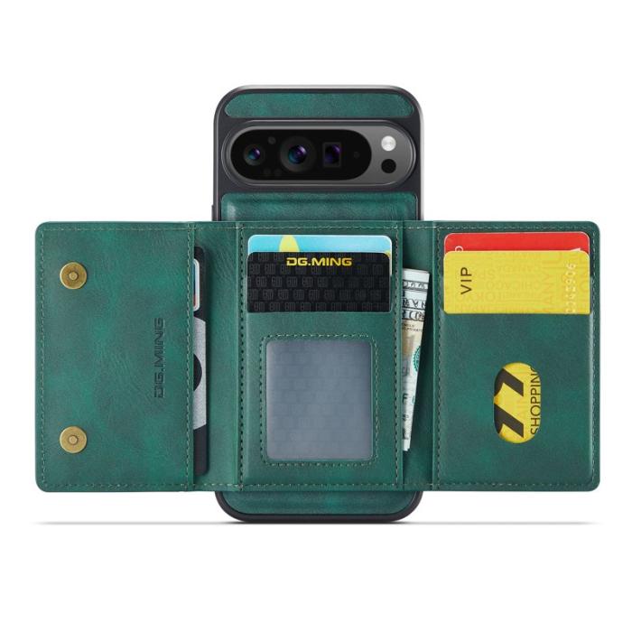 DG.MING - DG.MING M5 Series Google Pixel 9 Pro XL Skal Läder Grön