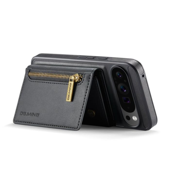 DG.MING - DG.MING M5 Series Google Pixel 9 Pro XL Skal Läder Magnetisk Svart