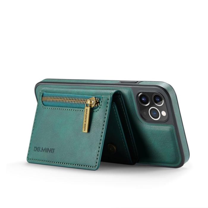 DG.MING - DG.MING M5 Series iPhone 11 Pro Max Plånboksfodral Konstläder Grön
