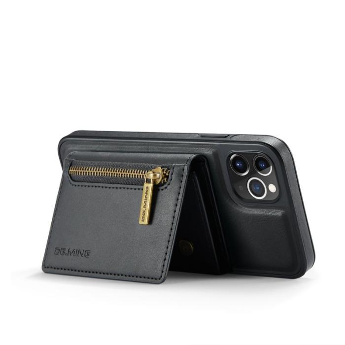 DG.MING - DG.MING M5 Series iPhone 11 Pro Max Plånboksfodral Konstläder - Svart