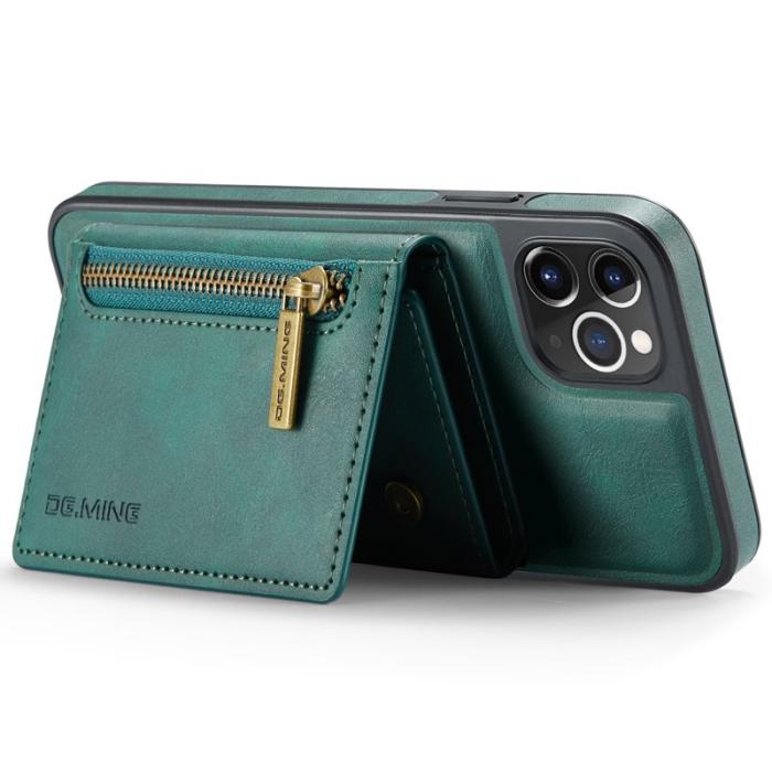 DG.MING - DG.MING M5 Series iPhone 11 Pro Skal Läder Magnetiskt Grön