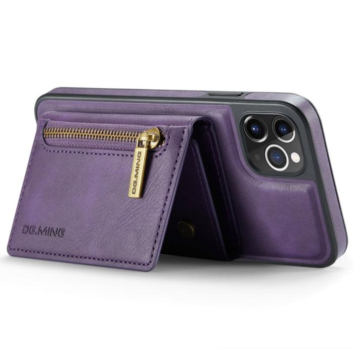 DG.MING - DG.MING M5 Series iPhone 11 Pro Skal Magnetiskt Läder Lila