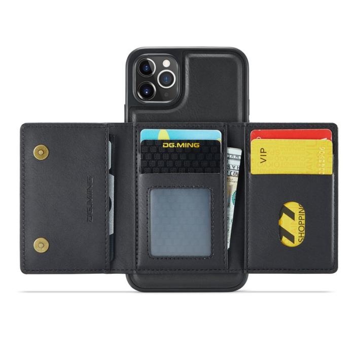 DG.MING - DG.MING M5 Series iPhone 11 Pro Skal Magnetiskt Läder Svart