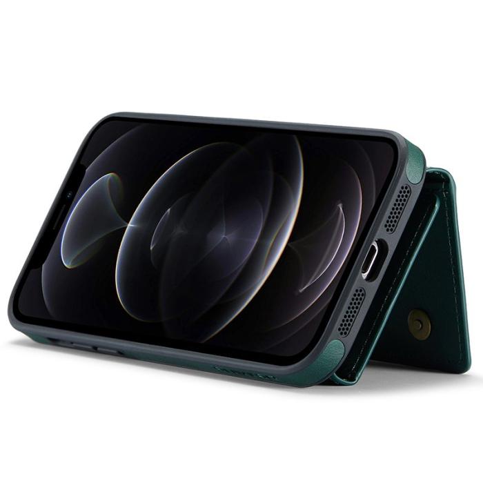 DG.MING - DG.MING M5 Series iPhone 12/12 Pro Fodral Tri-fold Grön