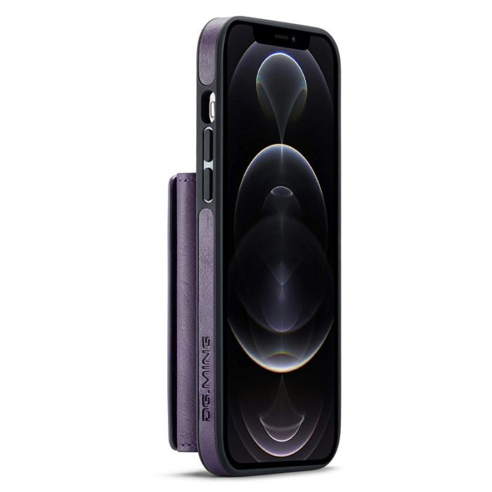 DG.MING - DG.MING M5 Series iPhone 12/12 Pro Fodral Tri-fold Lila
