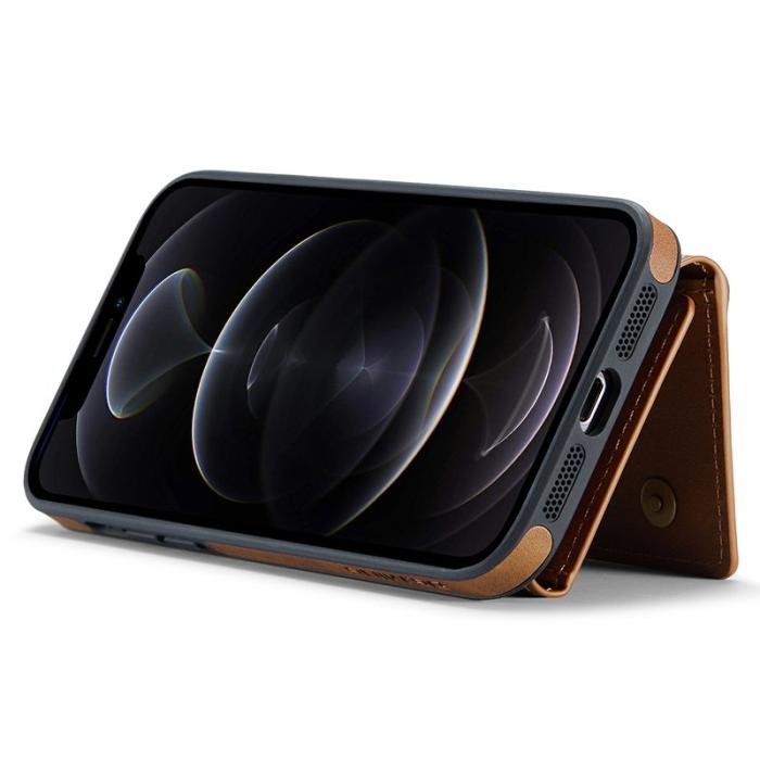 DG.MING - DG.MING M5 Series iPhone 12 Pro Max Skal Wallet - Brun