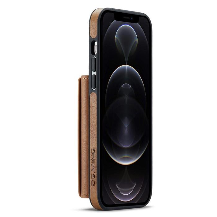 DG.MING - DG.MING M5 Series iPhone 12 Pro Max Skal Wallet - Brun