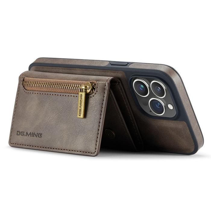 DG.MING - DG.MING M5 Series iPhone 12 Pro Max Skal Wallet - Kaffe