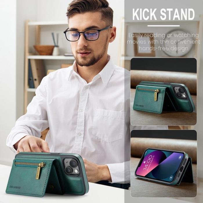 DG.MING - DG.MING M5 Series iPhone 13 Skal med Avtagbar Ställning - Grön