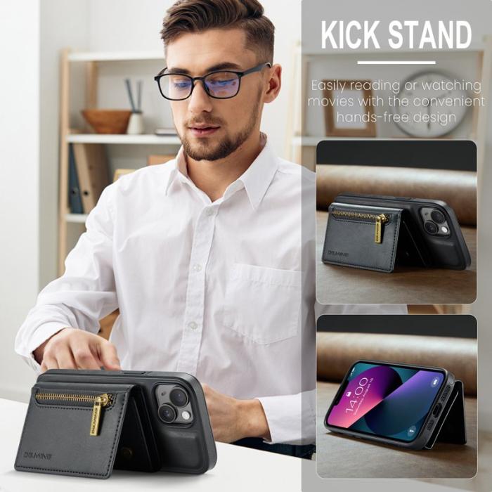 DG.MING - DG.MING M5 Series iPhone 13 Skal med Ställ - Svart